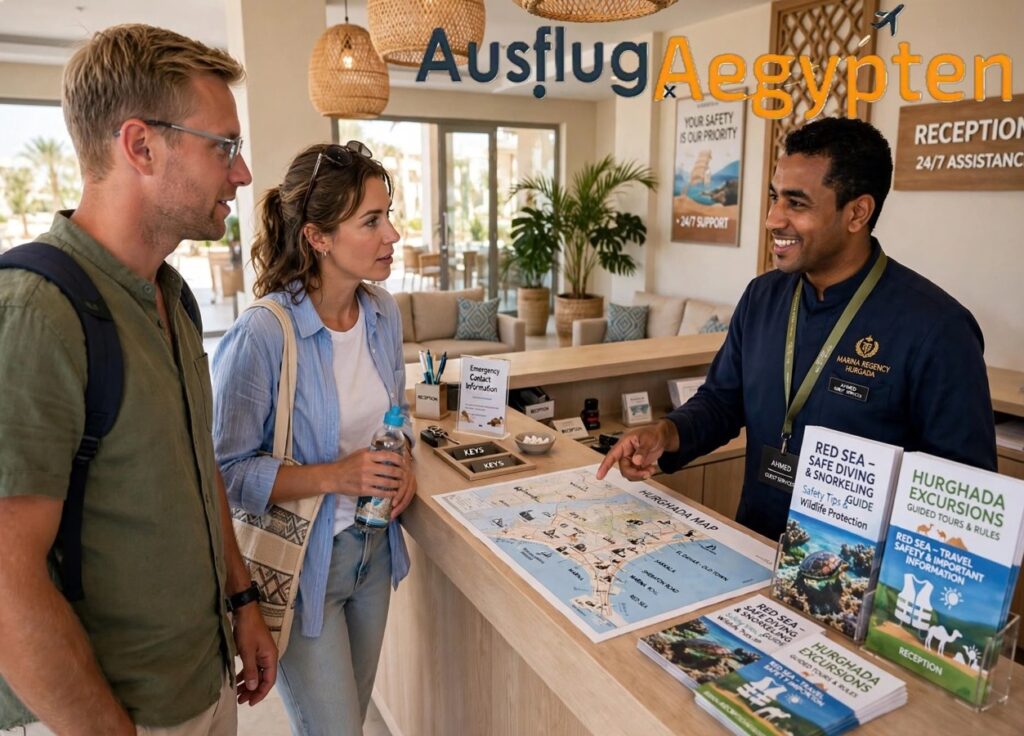 Ist Hurghada sicher? Aktuelle Tipps für deutsche Touristen am Empfang mit Ausflugskarten